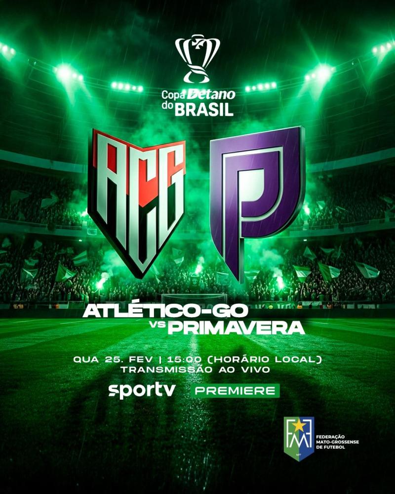 Primavera enfrenta o Atlético-GO pela 2ª fase da Copa do Brasil