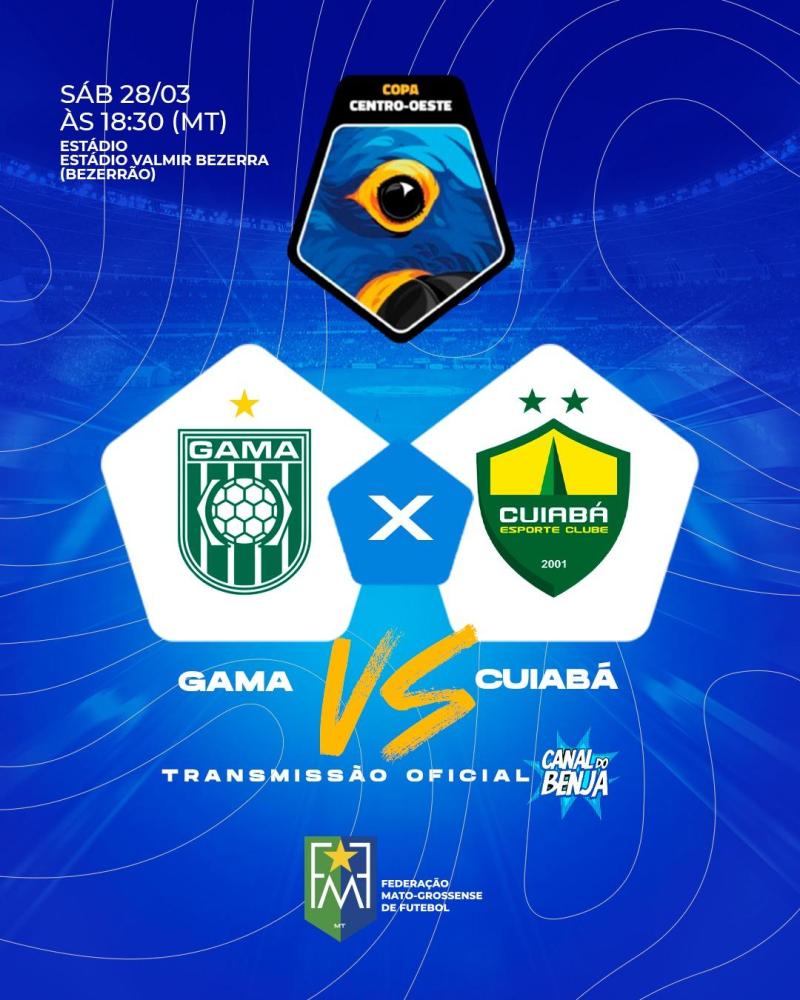 Cuiabá encara o Gama fora de casa pela Copa Centro-Oeste