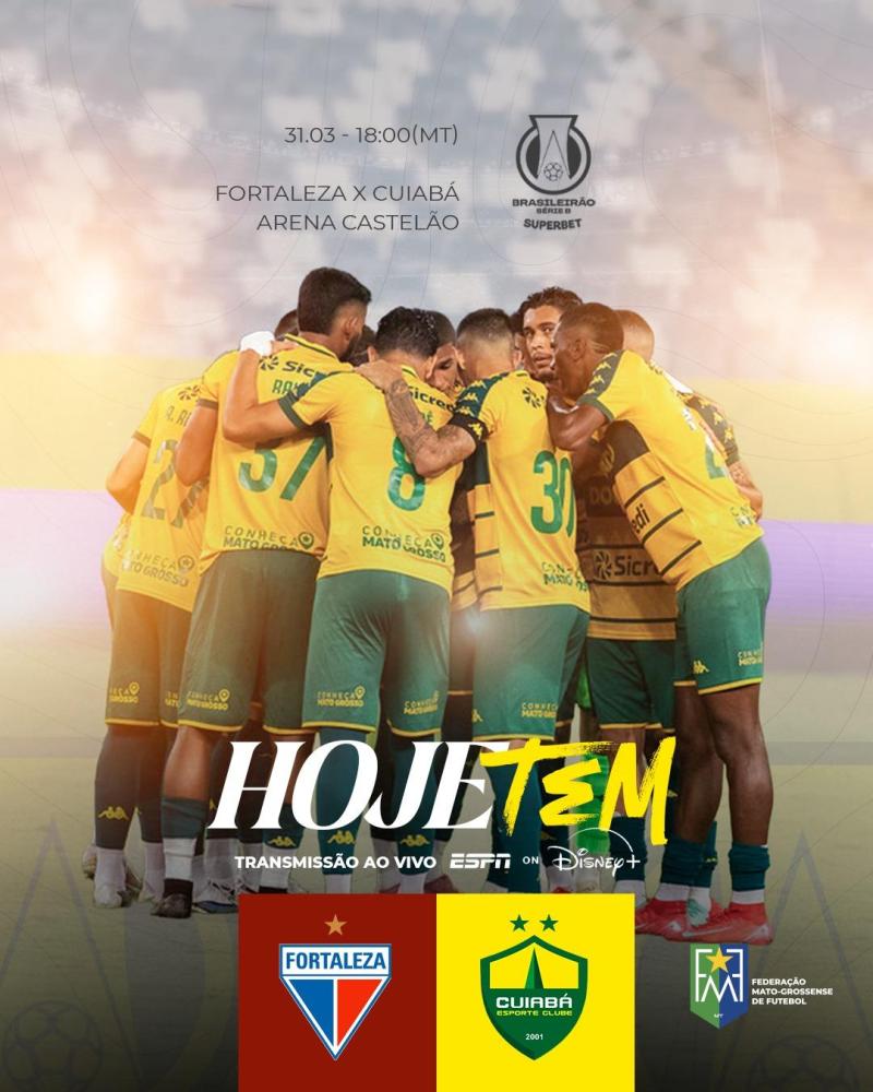 Cuiabá encara o Fortaleza pela 2ª rodada do Brasileirão Série B