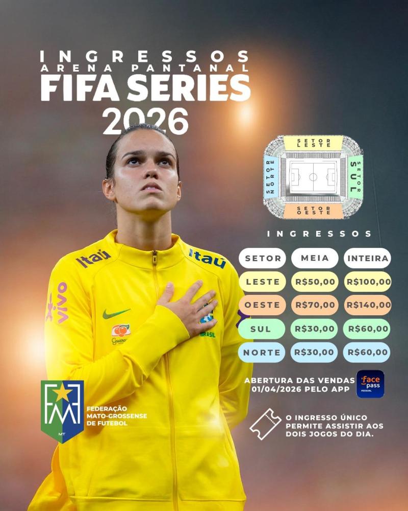 Venda de ingressos para a FIFA Series 2026 começa nesta quarta-feira 