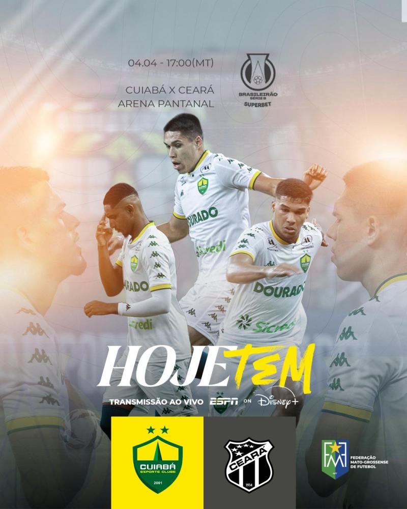 Cuiabá recebe o Ceará pela 3ª rodada da Série B 