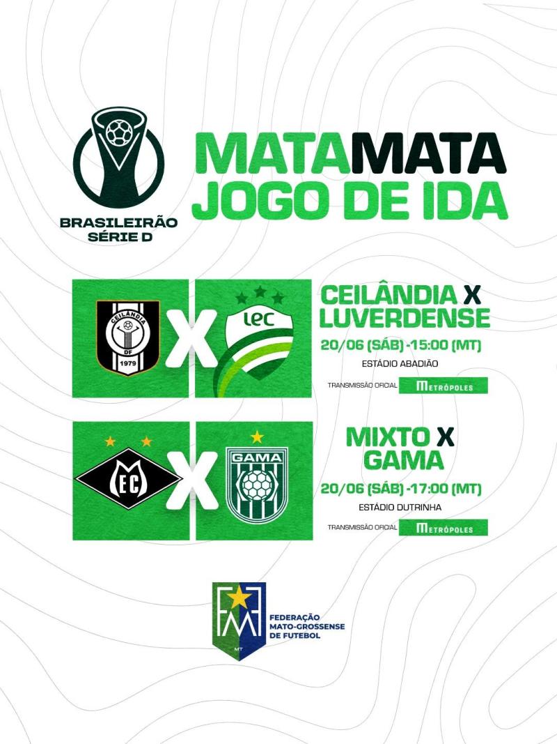 Série D: Mixto e Luverdense iniciam disputa do mata-mata neste sábado