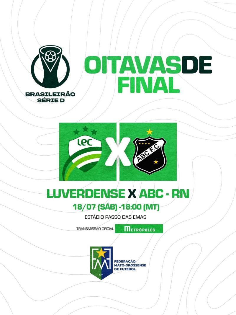 Série D: Luverdense recebe o ABC-RN pelo jogo de ida das oitavas de final