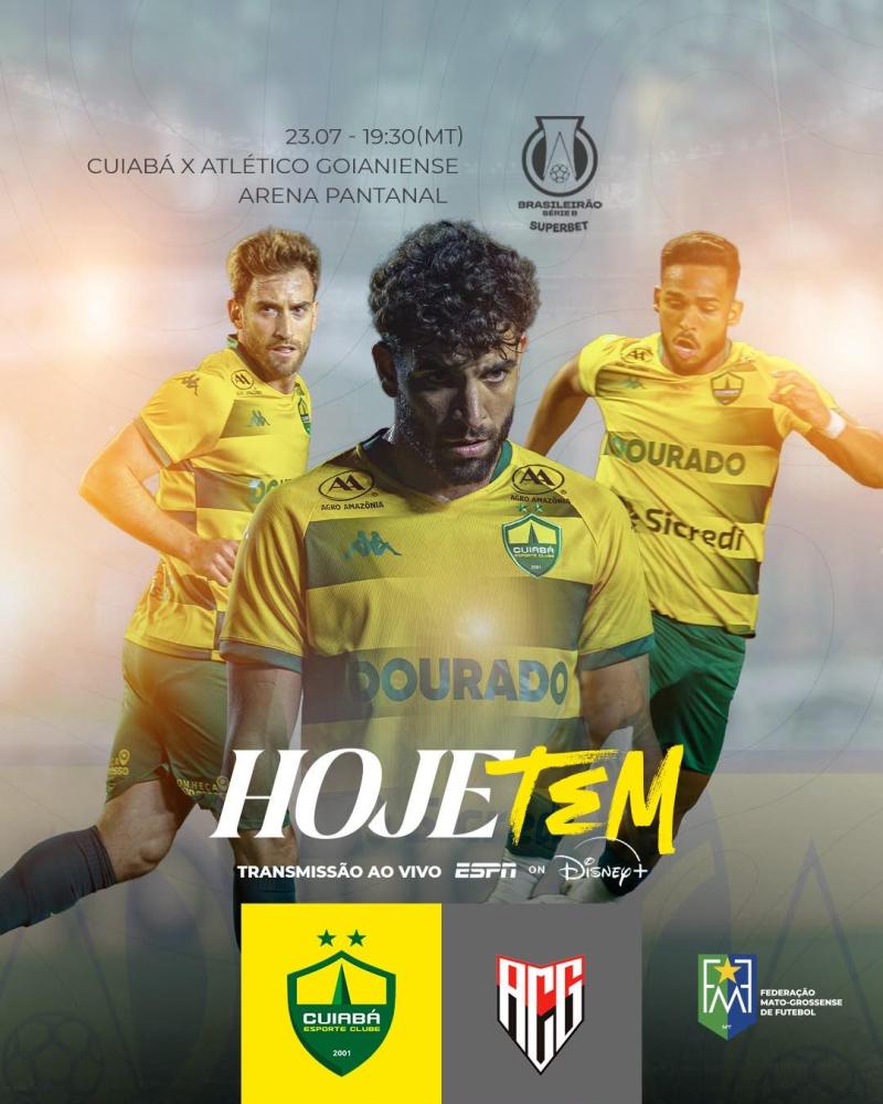 Cuiabá recebe o Atlético-GO pela 19ª rodada da Série B