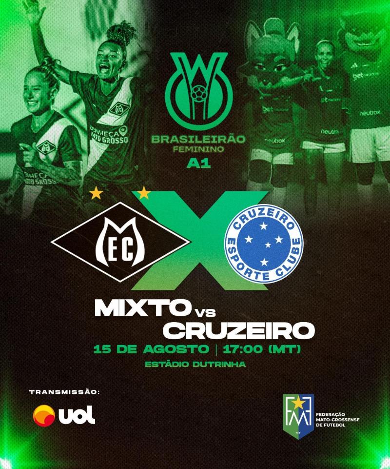 Mixto e Ação têm compromissos em casa pelo Brasileirão Feminino