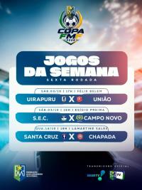 Copa FMF 2026 da sequência à 6ª rodada com três jogos